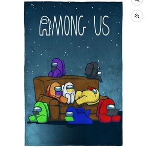 Among Us Crewmates Throw Blanket 62” x 90” Fits Twin or Full Size Beds